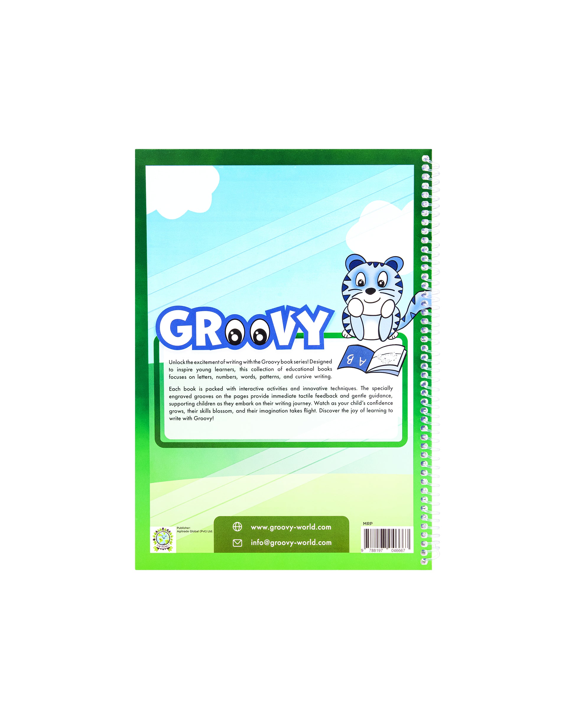 Illustrated activity page with visual number learning journey – Groovy Number Book